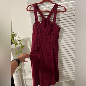 Anthropologie square neck mini dress size 4